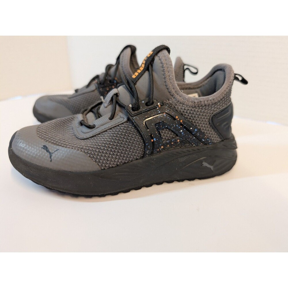 Puma Kids Pacer Future Doubleknit Running Size 13C Blck/Gray - Picture 2 of 9